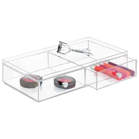 2 cajones anchos transparentes