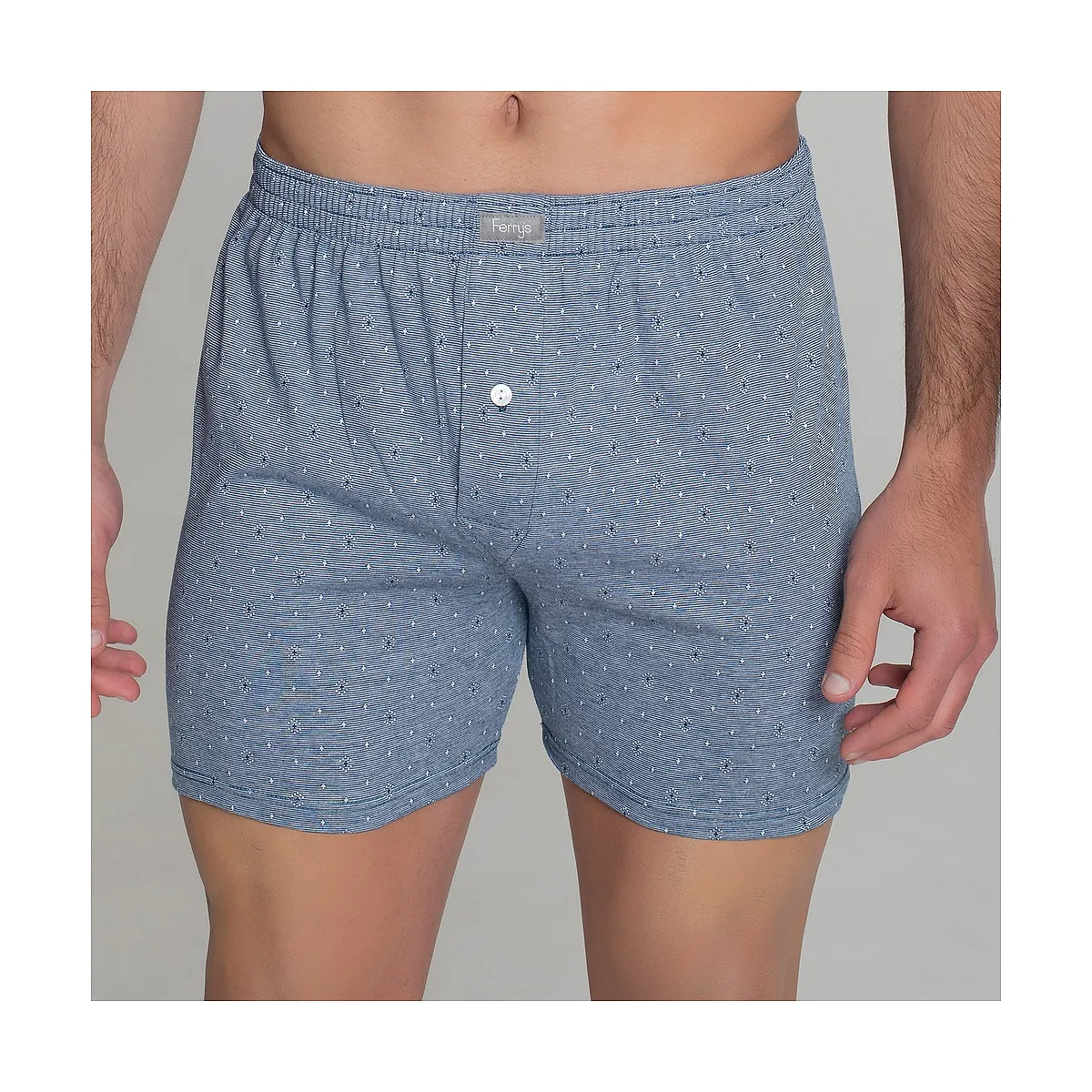 5096 OPENED BOXER WITH SPIKES EMBROIDERY