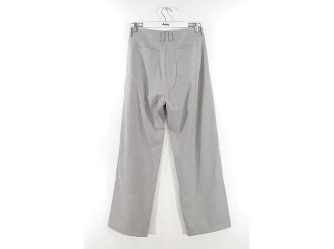 Autre Marque Pantalones anchos de lana Gris 