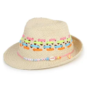 BILLIEBLUSH Sombrero trenzado de rayas