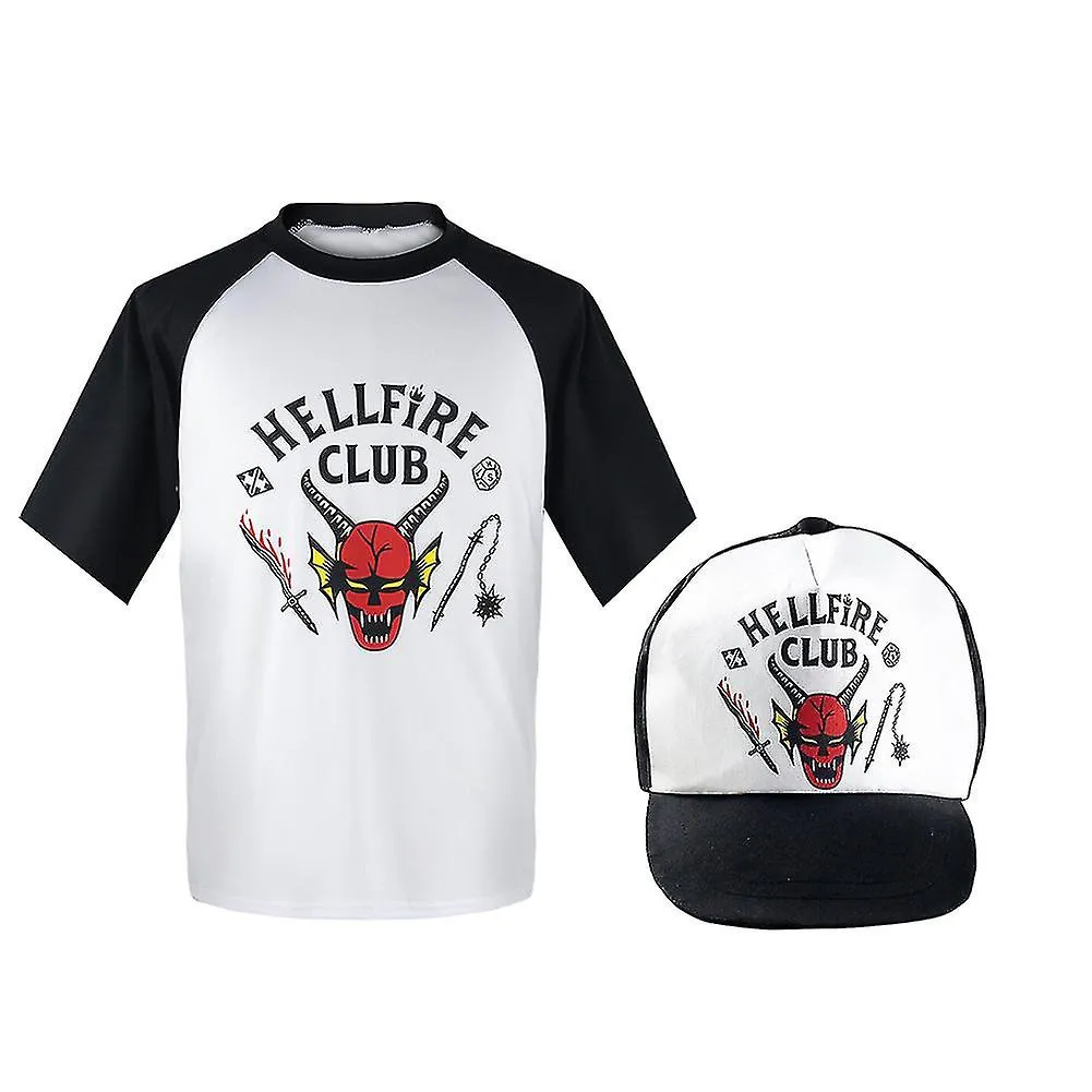 Camiseta Unisex Hellfire Club Stranger Things Para mujeres/hombres Tops de manga larga