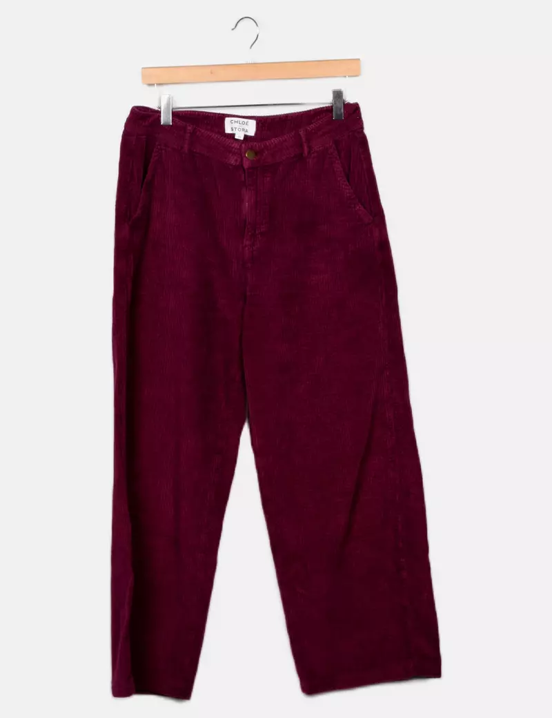 Chloé Stora Pantalones chinos Anchos De pana