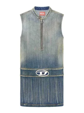 Diesel Vestido Corto - Lavado Oscuro