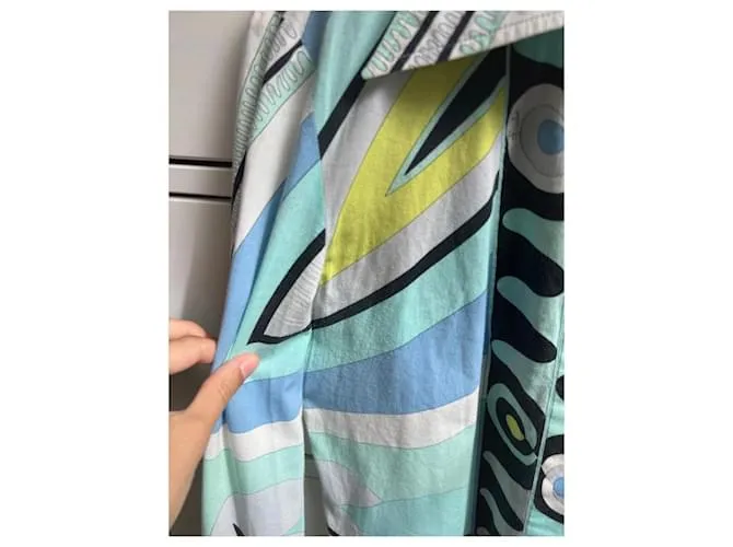Emilio Pucci Tops Verde claro Turquesa 
