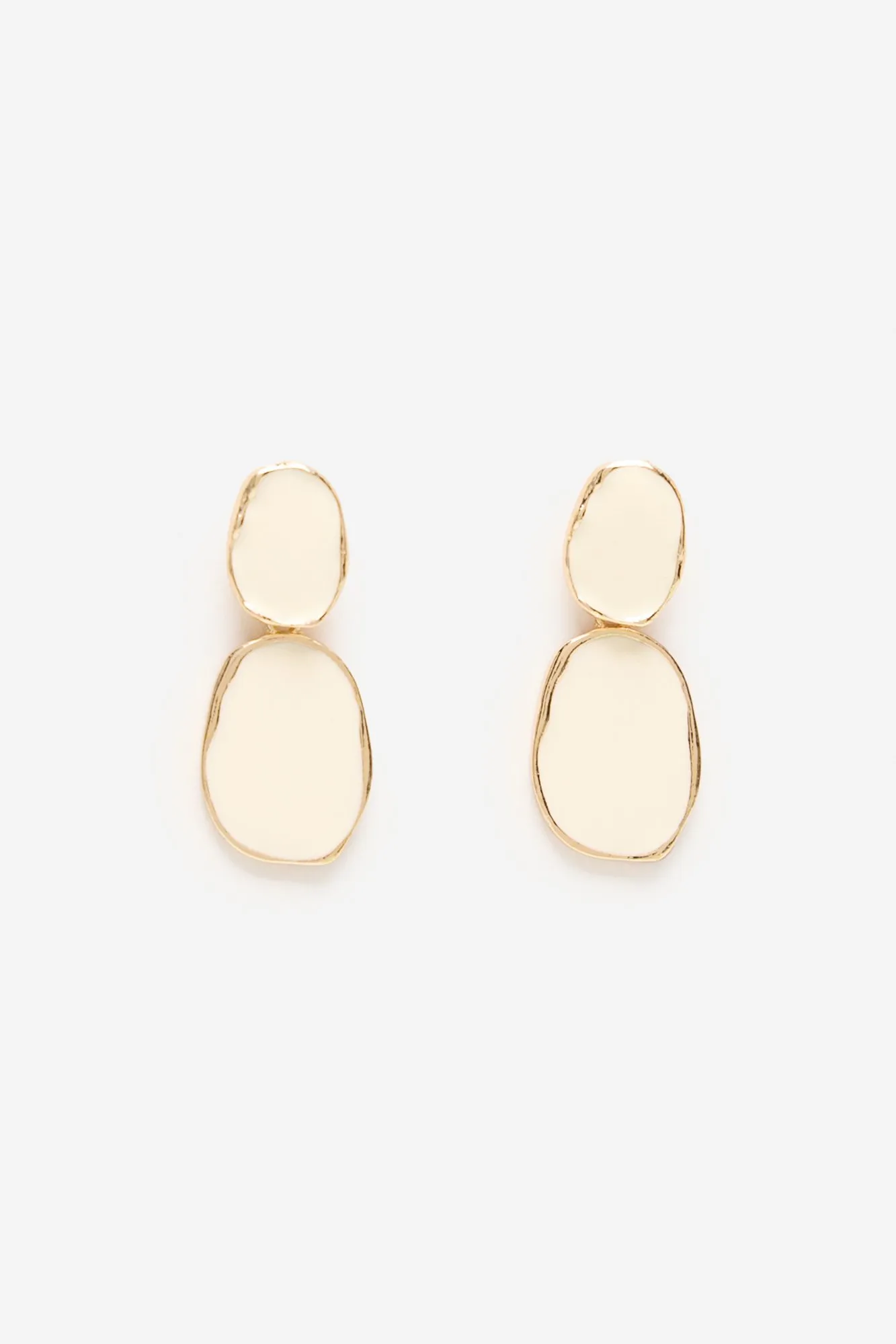 Enamel front earring