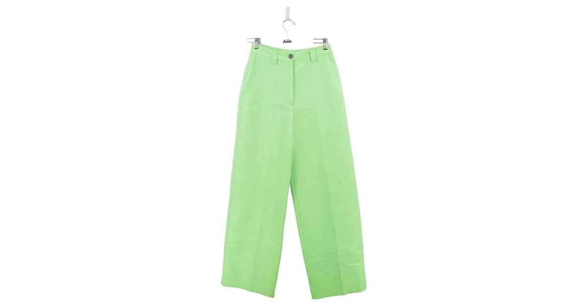 Essentiel Antwerp pantalones anchos de algodon Verde 