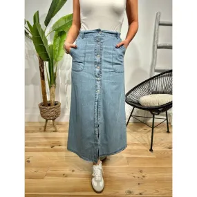 Falda Larga Denim SOOTHE