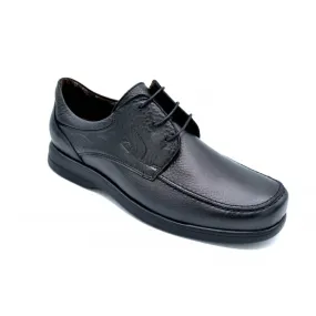 Fluchos 6276 negro - zapatos de cordones de hombre con suela antideslizante, muy anchos, plantilla extraíble