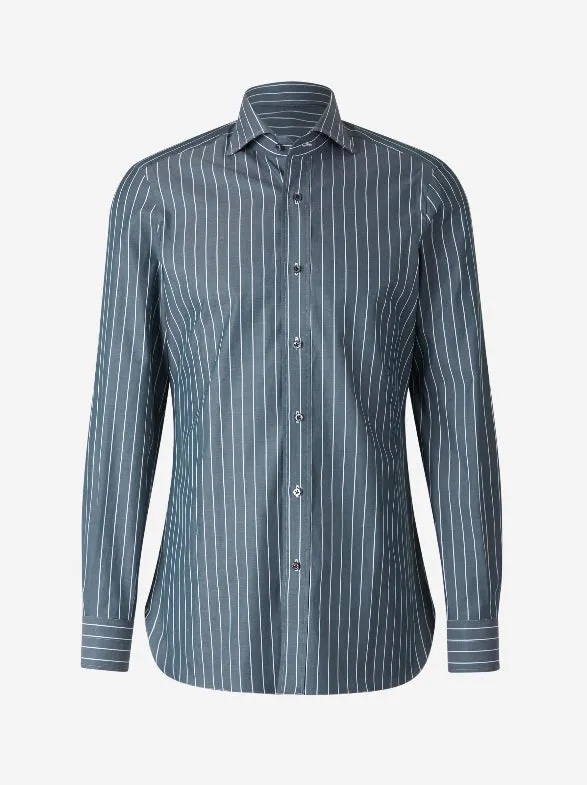 Isaia Camisa Rayas Algodón