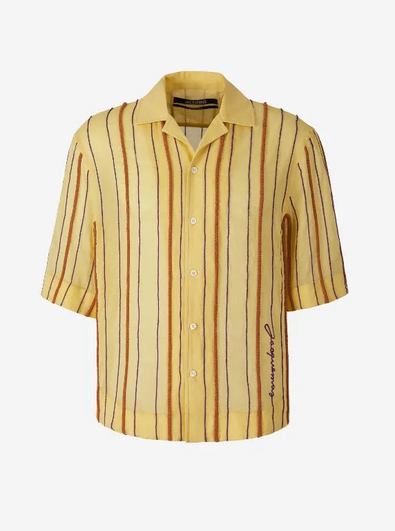 Jacquemus Camisa Motivo Rayas Relieve