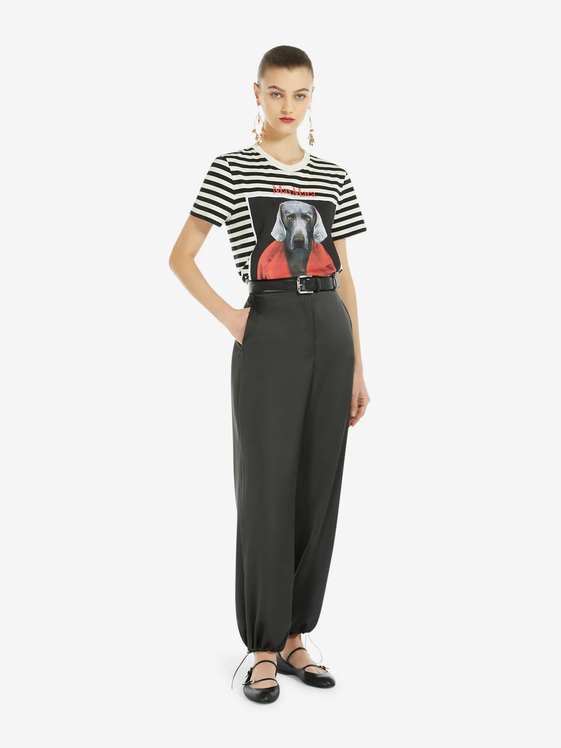 Max Mara Camiseta Motivo Rayas