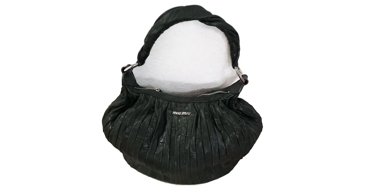 Miu Miu Matellassé Verde oscuro 