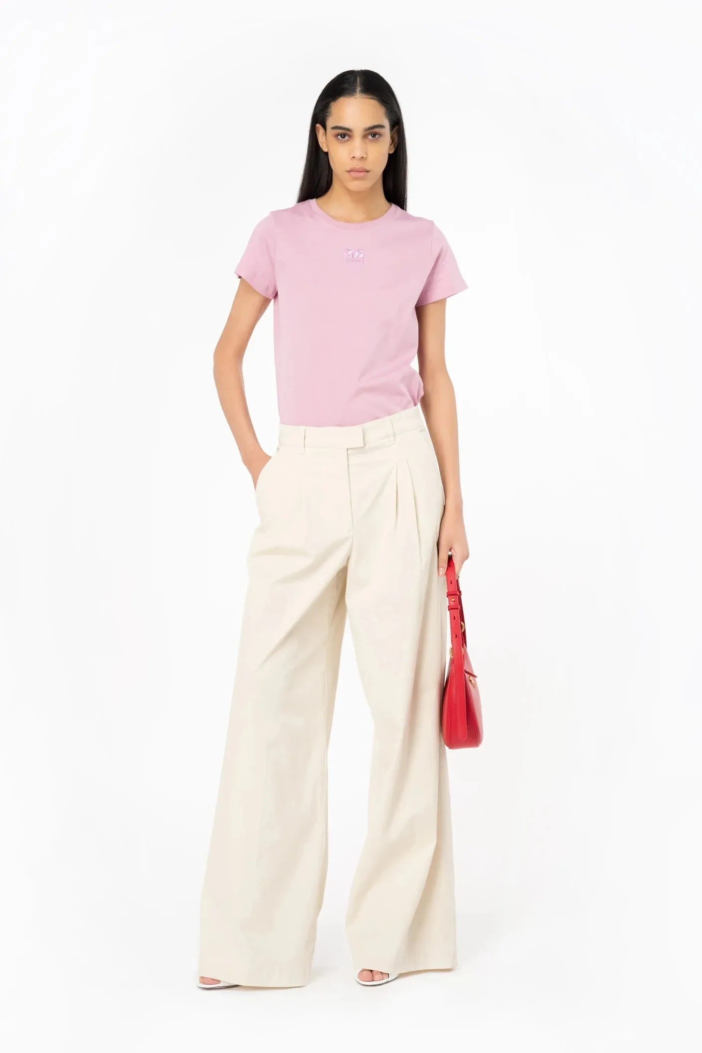 PANTALONES ANCHOS DE TEJIDO CAVALLERY DE PINKO