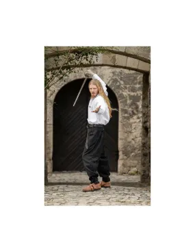 Pantalones pirata anchos modelo Eckart, color negro