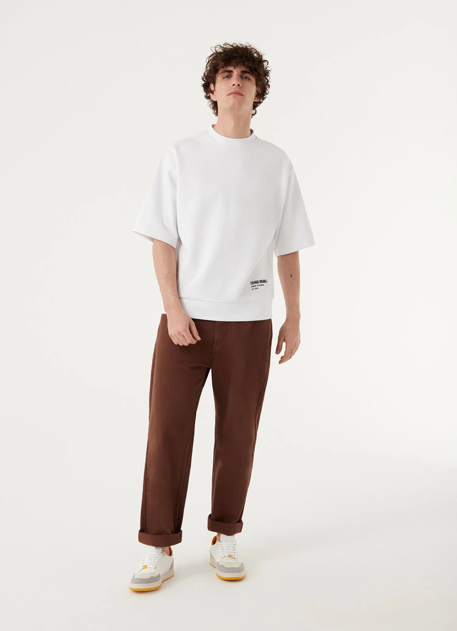 Sudadera amplia de manga corta